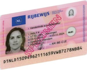 Voorbeeld Rijbewijs 2014 Voorzijde2